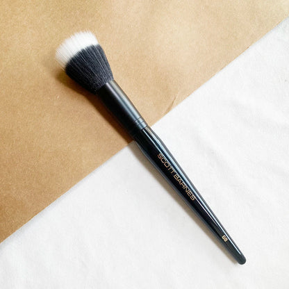 Dual Fiber Foundation Makeup Brush, Luxury Single Stippling Brush, Soft Synthetic Hair Face Blending Tool