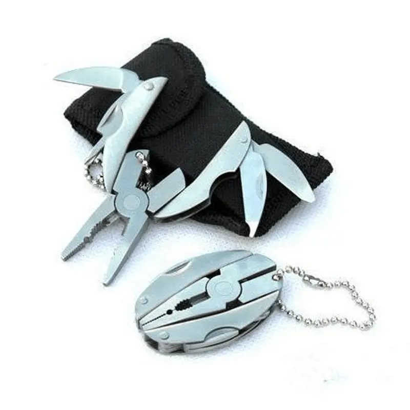 Ultimate Portable Stainless Steel Multi-Tool Pliers, Knife, Keychain & Screwdriver for Outdoor Adventures