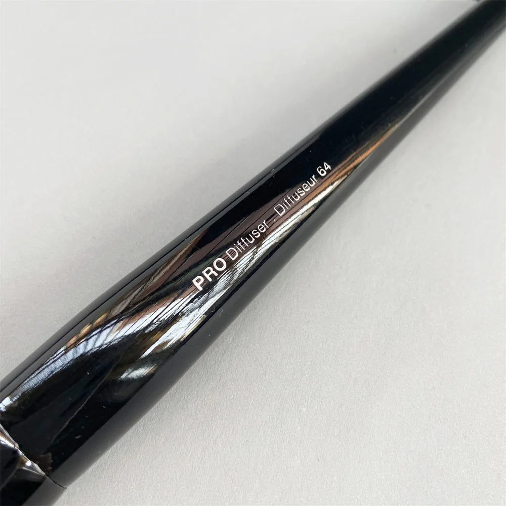 Black Dual Fiber Stippling Foundation Brush, Pro Diffuser Makeup Brush Tool, Smooth Blending for Liquid and Foundation