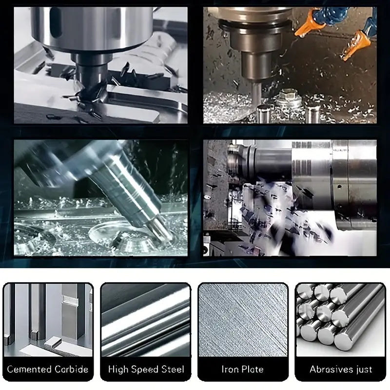 Professional HSS Center Drill Bit Set for Precision Lathe Metalworking, for Accurate Metal Drilling