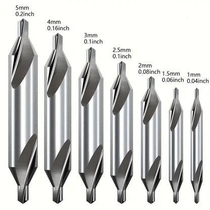 Professional HSS Center Drill Bit Set for Precision Lathe Metalworking, for Accurate Metal Drilling