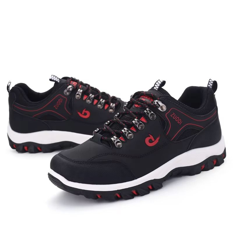 Mens Leather Casual Sneakers  Lightweight AllSeason Walking Shoes 2