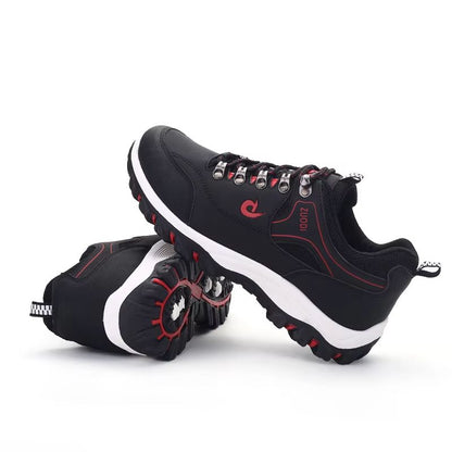 Mens Leather Casual Sneakers  Lightweight AllSeason Walking Shoes 3
