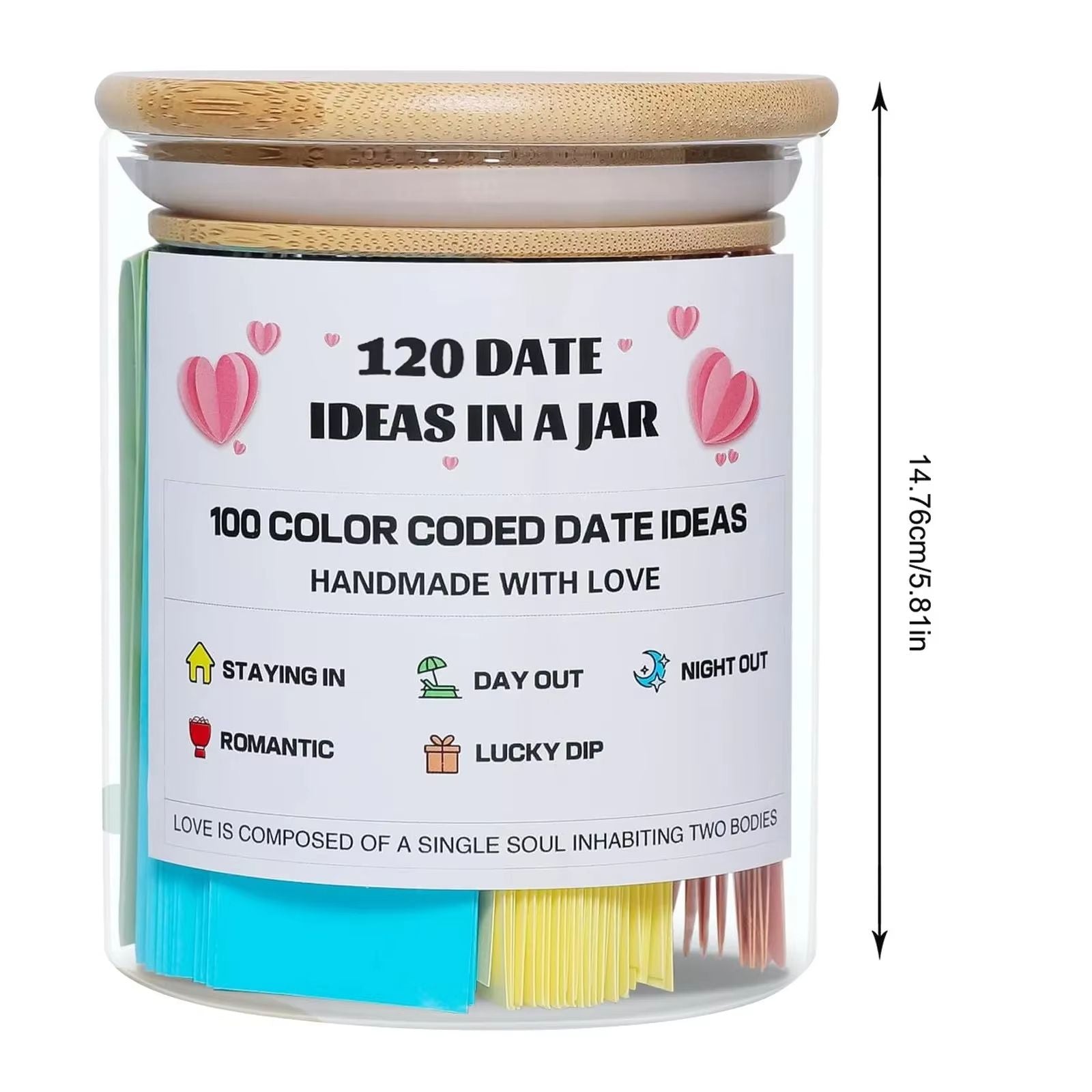 100 Date Ideas In A Jar  ColorCoded Romantic Activities For Couples 5