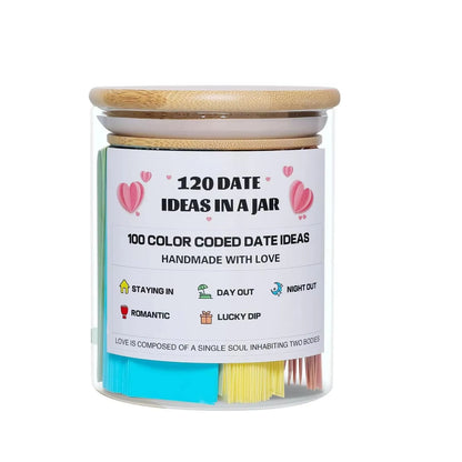 100 Date Ideas In A Jar  ColorCoded Romantic Activities For Couples 6