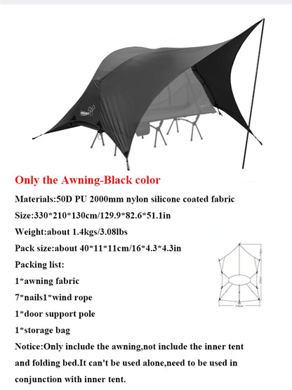 Vidalido Floating Island Tent Cot Ultralight 1Person OffGround Camping Tent With Mosquito Net Water