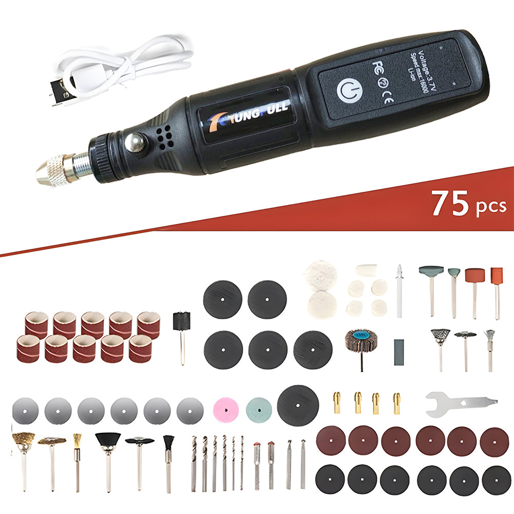 Ultimate Precision Mini Handheld Drill USB Powered Dremel Tools For DIY Woodworking Jewelry Making  6