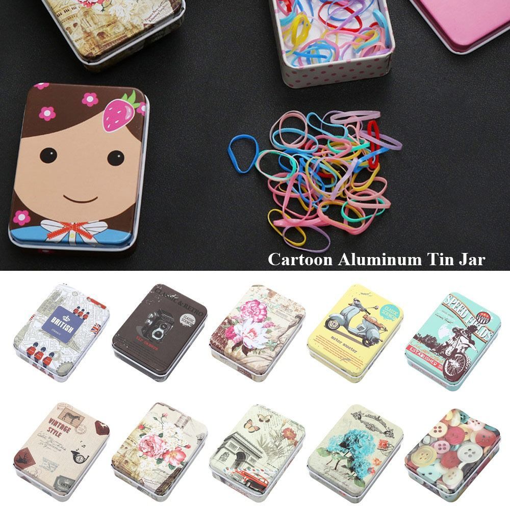 Candle Jars for Nail Cosmetic, Aluminum Tin Jar Printing Metal Box, Refillable Tea Cans, Jewelry Storage Container
