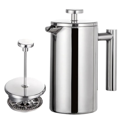 Stainless Steel French Press Coffee Maker  Double Wall Insulated Coffee Pot 350ml  800ml  1000ml 6