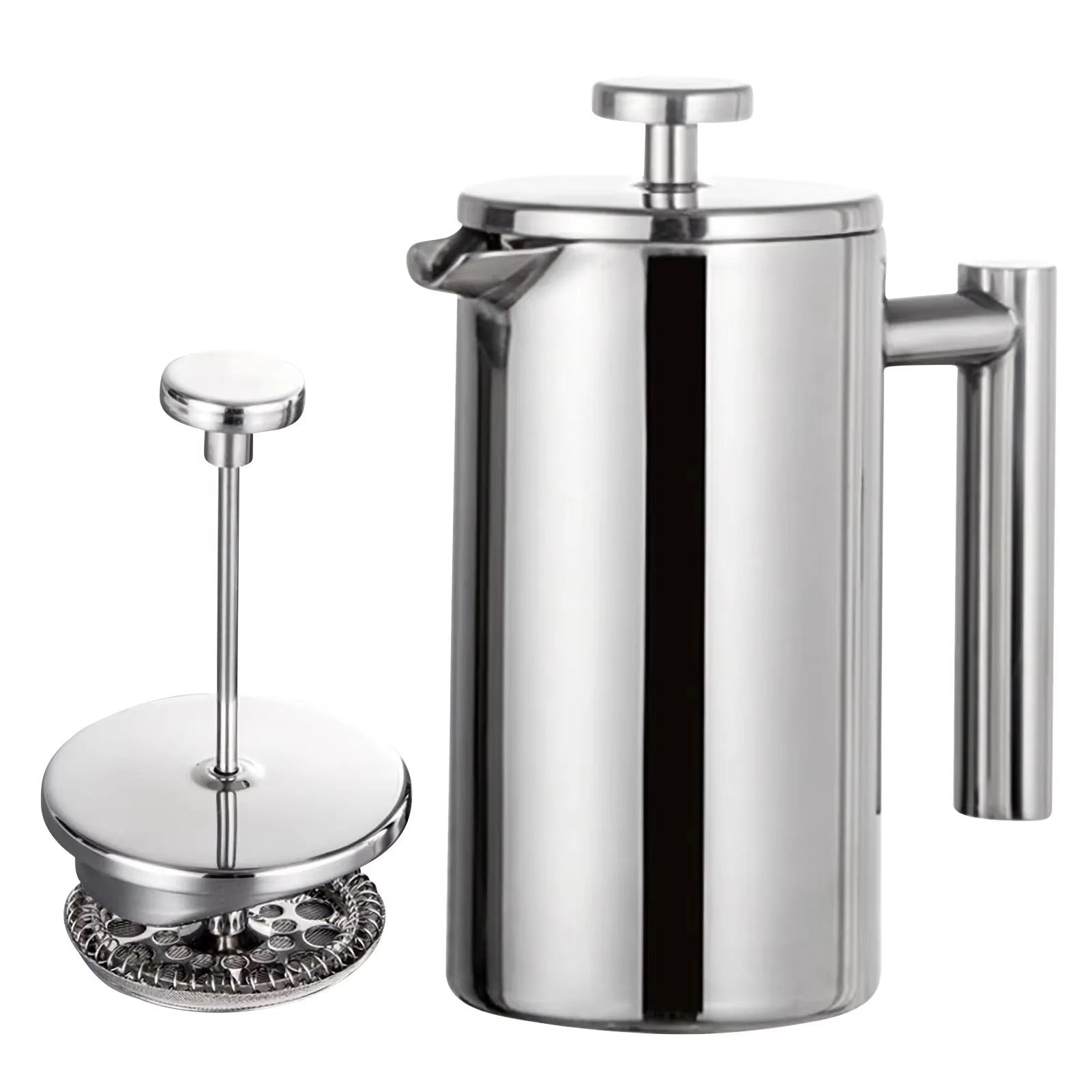 Stainless Steel French Press Coffee Maker  Double Wall Insulated Coffee Pot 350ml  800ml  1000ml 7