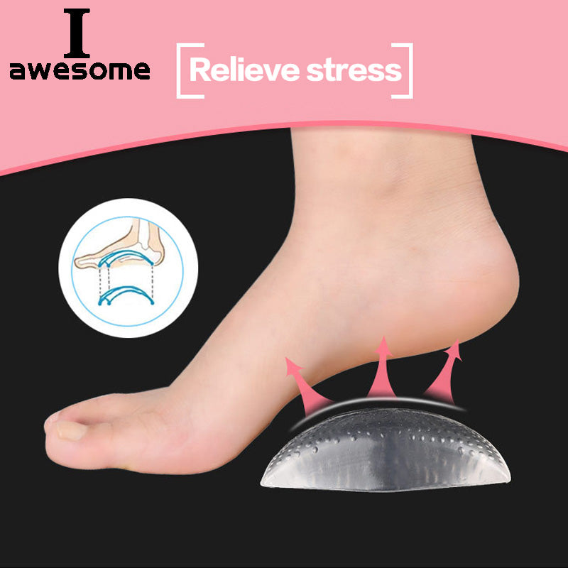 Arches Orthotic Arch Support Foot Insole, Brace Flat Feet Insoles, Relieve Pain Shoes, Orthotic Foot Care Pad Silica Gel