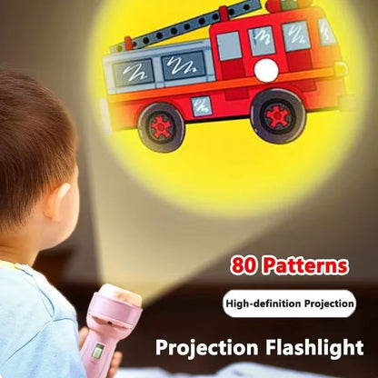 Kids Projection Flashlight Toy  Educational Cartoon Projector For Early Learning And Imaginative Pl 1