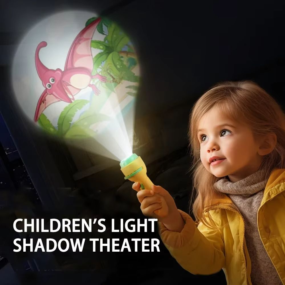 Kids Projection Flashlight Toy  Educational Cartoon Projector For Early Learning And Imaginative Pl 2