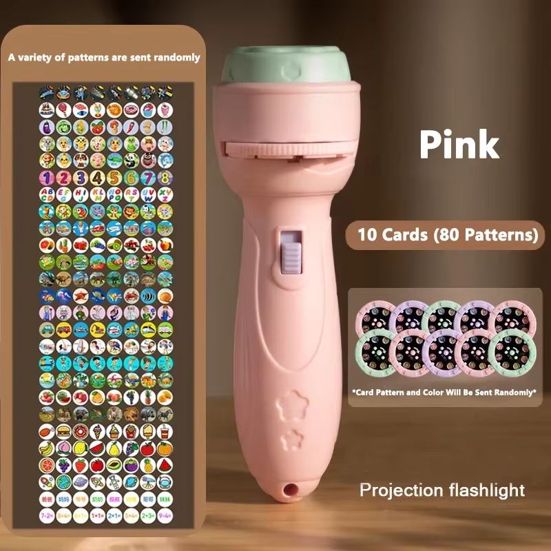 Kids Projection Flashlight Toy  Educational Cartoon Projector For Early Learning And Imaginative Pl 8