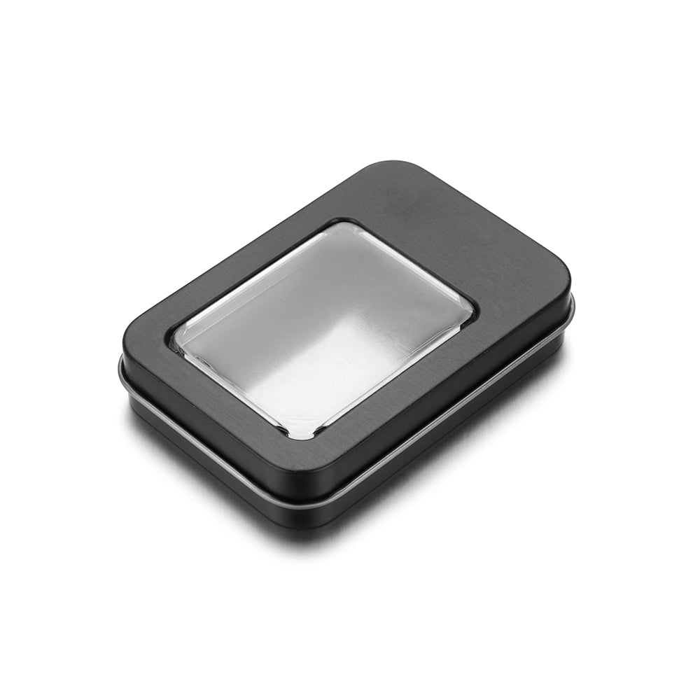 Clear Window Top Metal Tin Can Box, Hot Rectangular Jewelry Storage Case, Crafts Box for Home Storage Dampproof