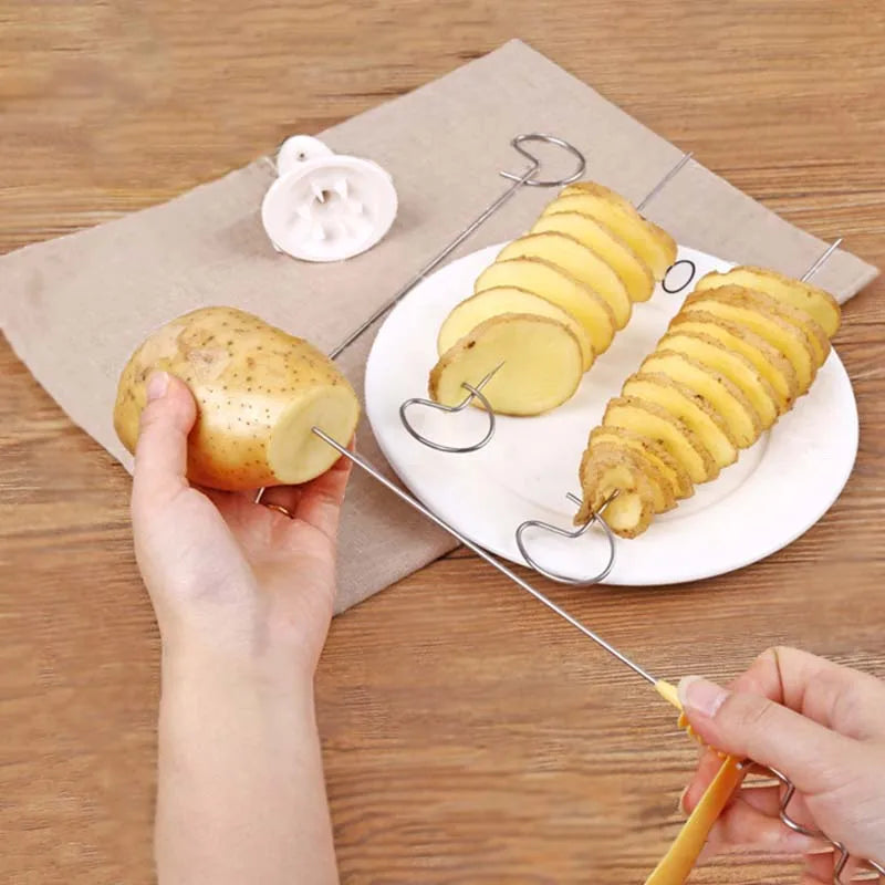 Creative Vegetable Tools Potato Spiral Cutter Machine for Fun Potato Towers, Kitchen Accessories & Vegetable Slicer