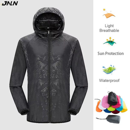 Unisex Waterproof Hiking Jacket – Lightweight Quick-Dry Windbreaker for Outdoor Camping, Trekking, and Travel