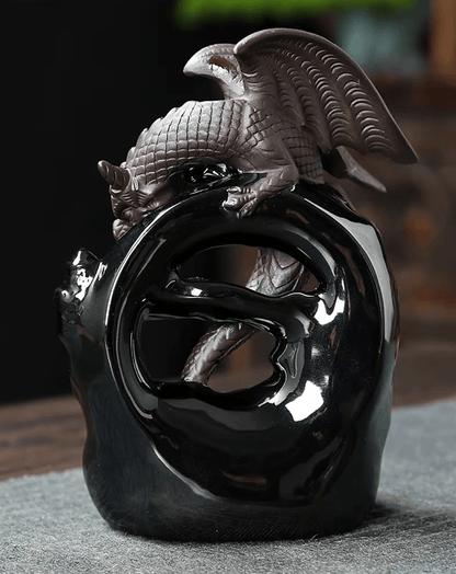 Ceramic Dragon Backflow Incense Burner For Home Decor And Aromatherapy 2