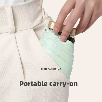 Xiaomi Mini Capsule Umbrella, Ultra Light Small Pocket Rain Umbrella with Vinyl Folding & UV Protection
