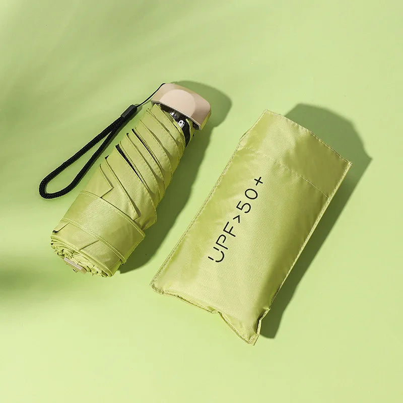 Xiaomi Mini Capsule Umbrella, Ultra Light Small Pocket Rain Umbrella with Vinyl Folding & UV Protection