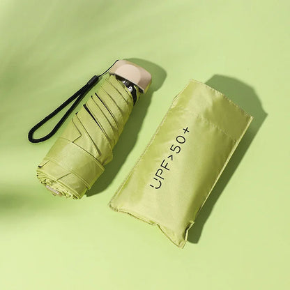Xiaomi Mini Capsule Umbrella, Ultra Light Small Pocket Rain Umbrella with Vinyl Folding & UV Protection