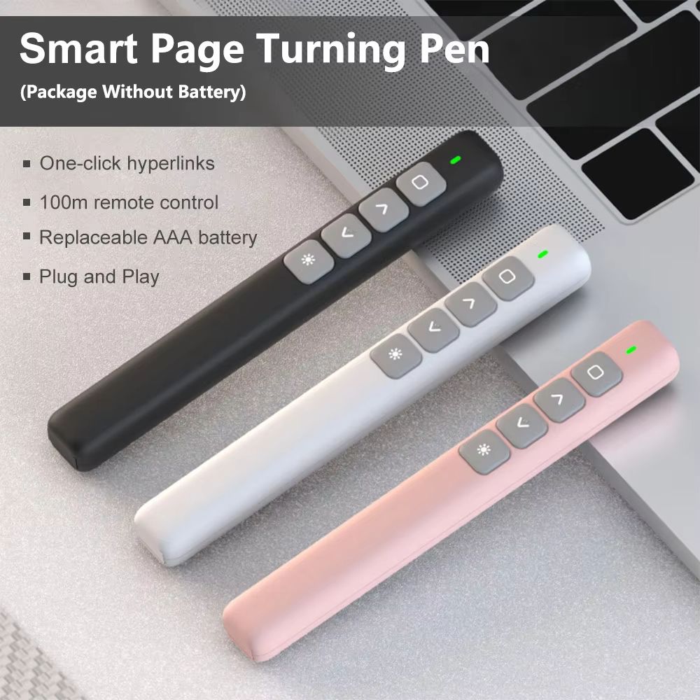 Wireless Presentation Remote Control Pen with Infrared Page Turner for PPT and Classroom Lectures