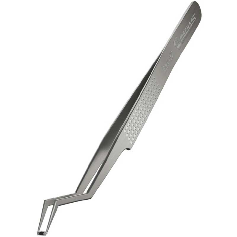 Professional Solder Tweezers for Electronics, MECHANIC AAX Precision Positioning Tool with Non-Slip Grip & Durable