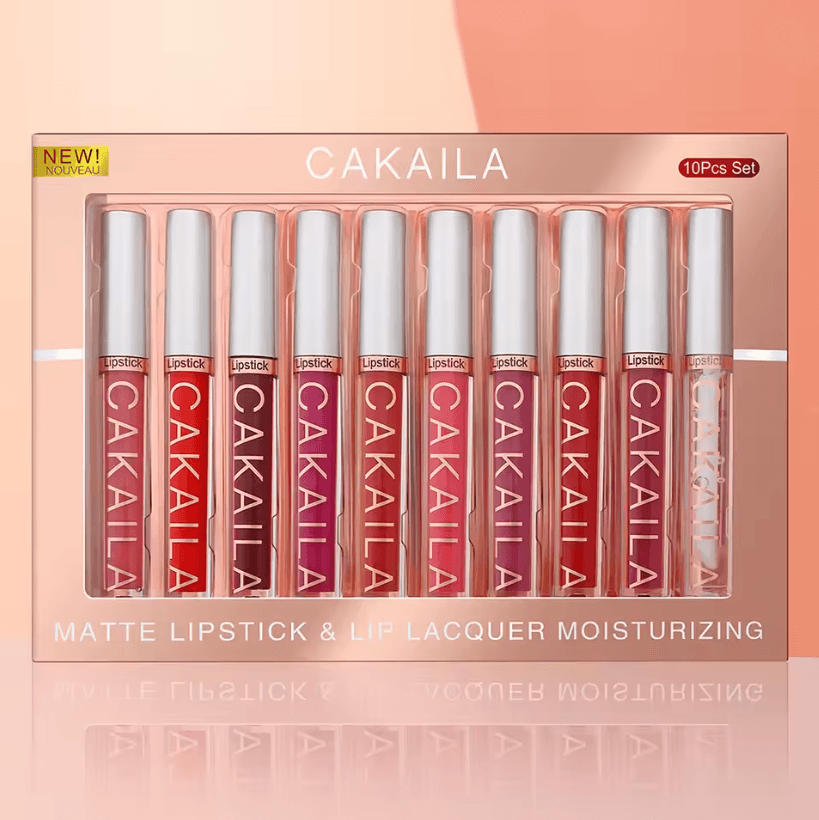 Velvet Matte Nude Lip Gloss Set Long Lasting Waterproof Liquid Lipstick