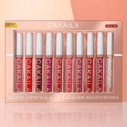 Velvet Matte Nude Lip Gloss Set Long Lasting Waterproof Liquid Lipstick