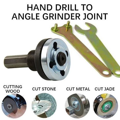 Electric Drill Conversion Kit, Metal Angle Grinder Adapter Tool with Connecting Rod for Cutting Disc, Polishing Wheel