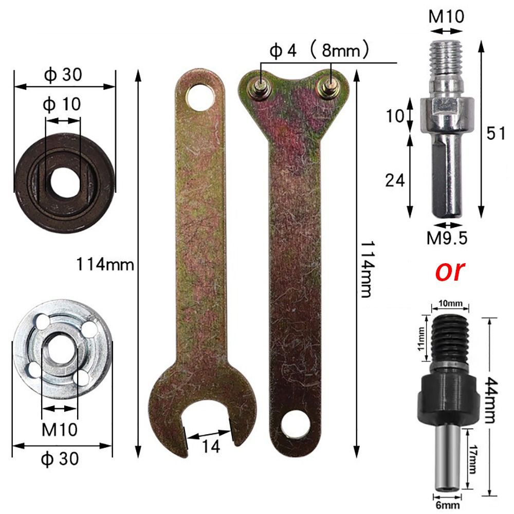 Electric Drill Conversion Kit, Metal Angle Grinder Adapter Tool with Connecting Rod for Cutting Disc, Polishing Wheel
