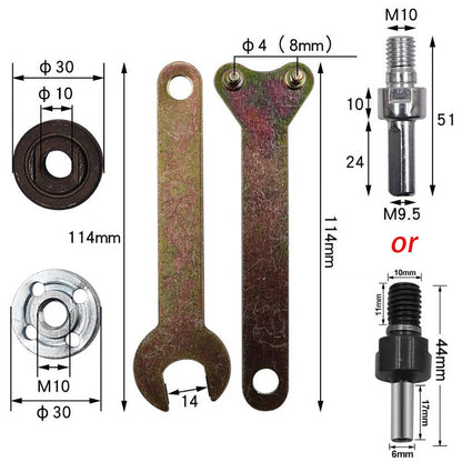 Electric Drill Conversion Kit, Metal Angle Grinder Adapter Tool with Connecting Rod for Cutting Disc, Polishing Wheel