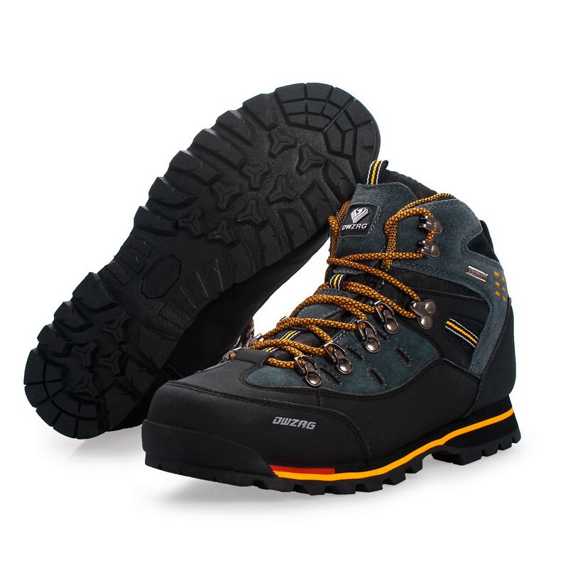 Mens Hiking Shoes Outdoor Mountain Climbing Sneakers, Durable Fashion Casual Snow Boots for Winter Trekking & Outdoor