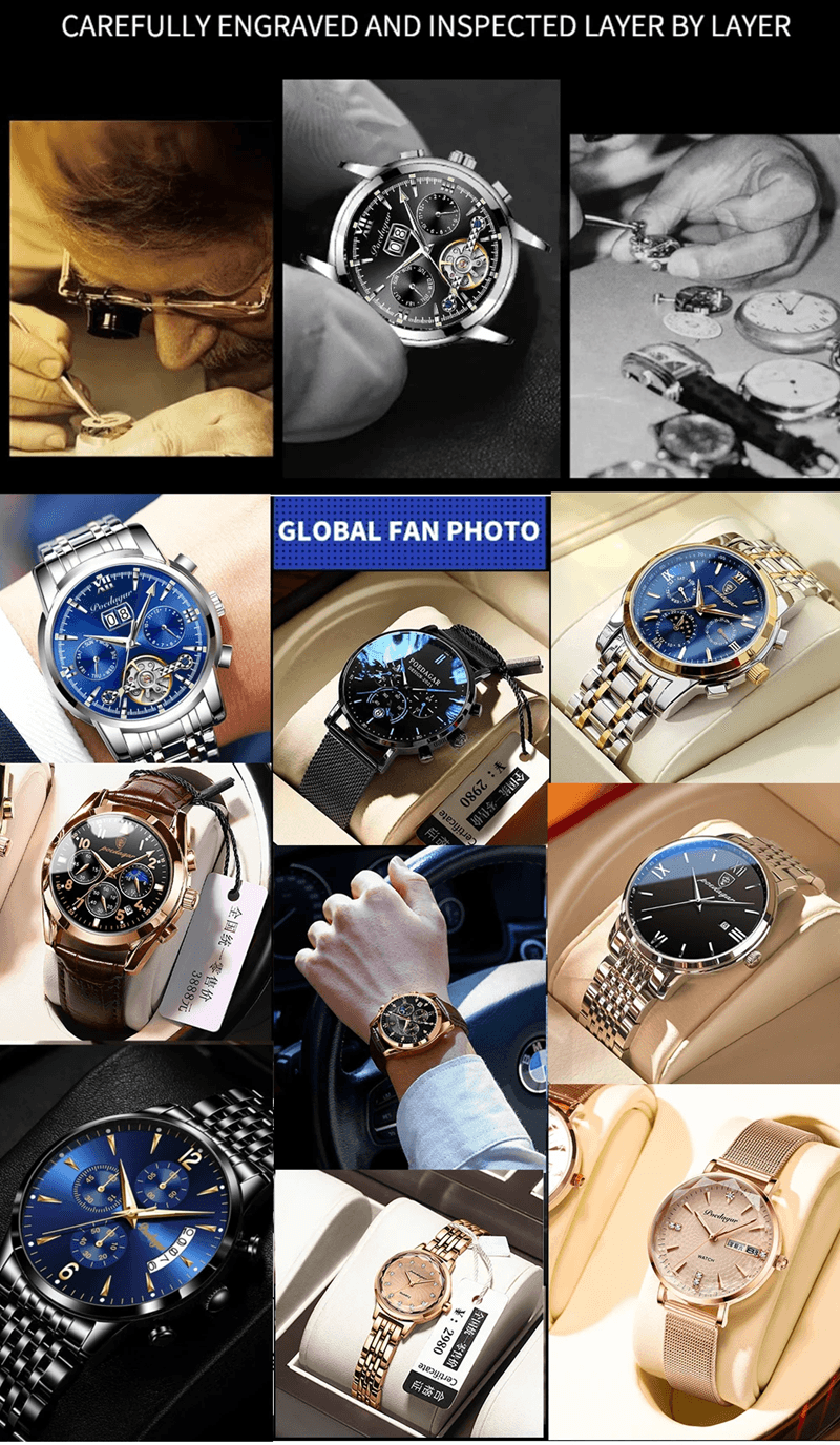 Luxury Military Watch For Men Waterproof Quartz Sports Timepiece With Leather Strap 1