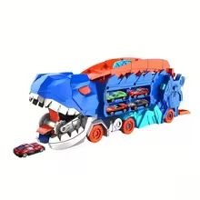 Foldable Dinosaur Truck With Race Track And Transforming TRex Toy  Interactive Playset For Kids 5