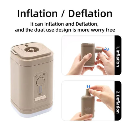 Portable Electric Air Pump  Wireless Inflator And Deflator For Air Beds Boats And Swimming Rings 1