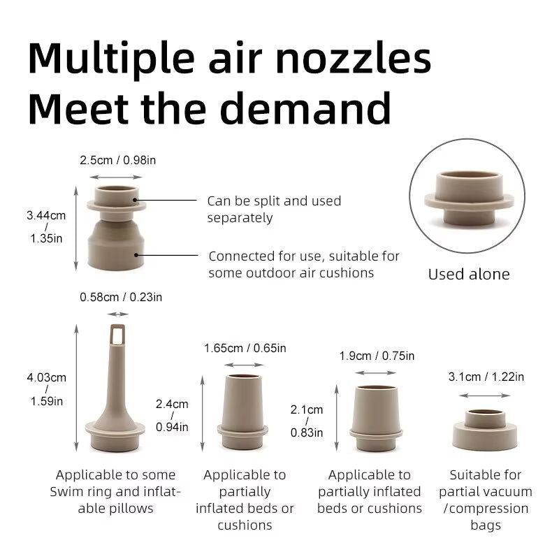 Portable Electric Air Pump  Wireless Inflator And Deflator For Air Beds Boats And Swimming Rings 2