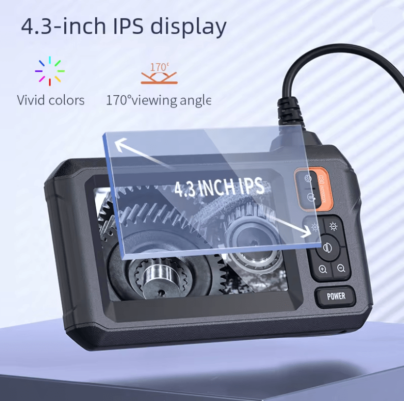 Industrial Endoscope With 43 Inch Screen Waterproof HD Inspection Camera 1