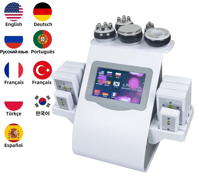 Professional 6 In 1 Cavitation Machine For Body Sculpting And Skin Tightening 1