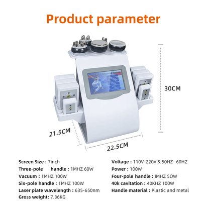 Professional 6 In 1 Cavitation Machine For Body Sculpting And Skin Tightening 3