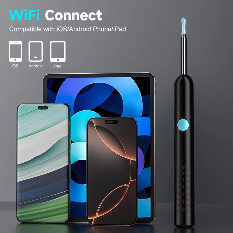 Smart Visual HD1080P WiFi Ear Camera Ear Cleaner With Digital Endoscope 2