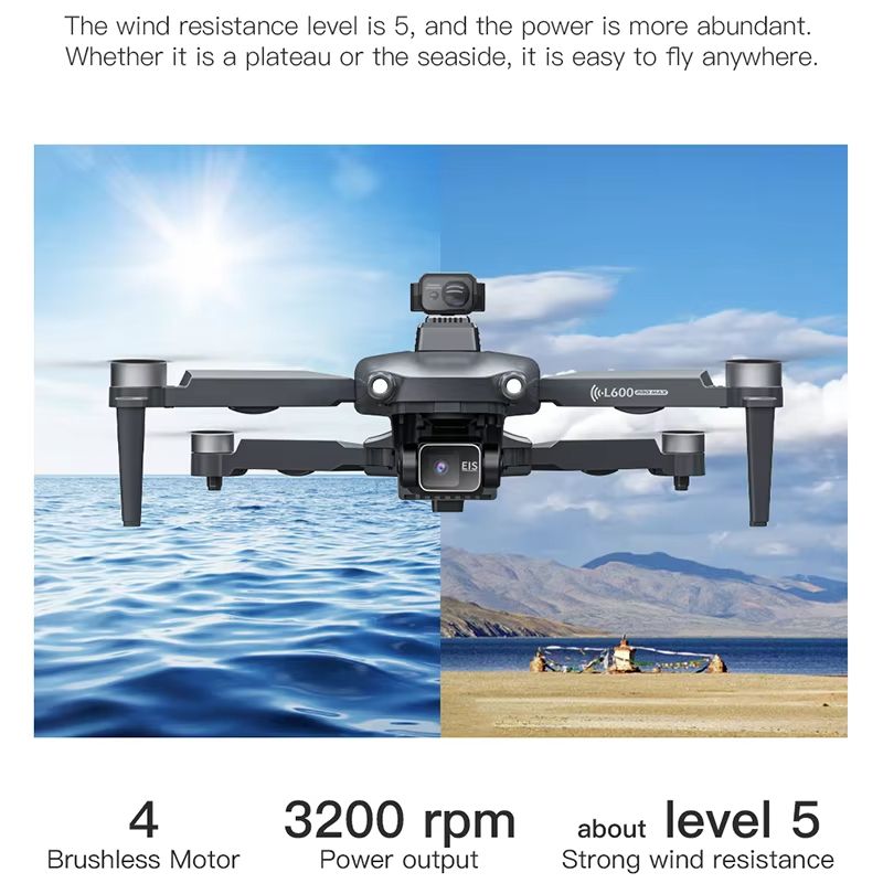 L600 PRO MAX 2025 GPS Drone With 4K Dual Camera  3Axis Gimbal 1