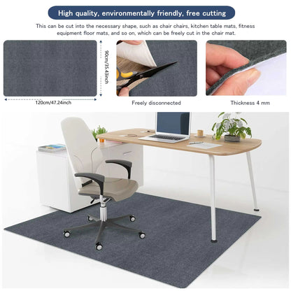 Keilymat 90x120cm Office Chair Mat  Hardwood Floor Protector For Gaming  Work 1