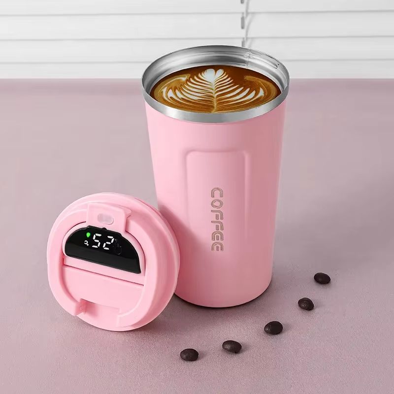 450ml Smart Display Thermos Bottle  Stainless Steel Vacuum Thermal Mug 11