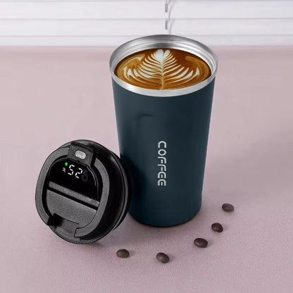 450ml Smart Display Thermos Bottle  Stainless Steel Vacuum Thermal Mug 13