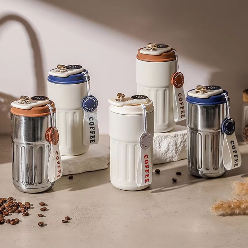 450ml Smart Display Thermos Bottle  Stainless Steel Vacuum Thermal Mug 1
