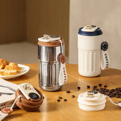 450ml Smart Display Thermos Bottle  Stainless Steel Vacuum Thermal Mug 2