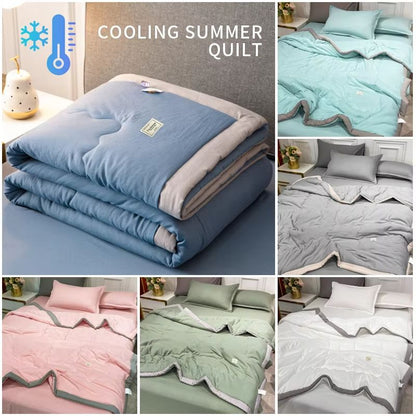 2025 Japanese Polyester Cotton Quilted Summer Quilt  Lightweight  SkinFriendly 3