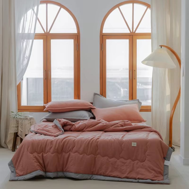 2025 Japanese Polyester Cotton Quilted Summer Quilt  Lightweight  SkinFriendly 9