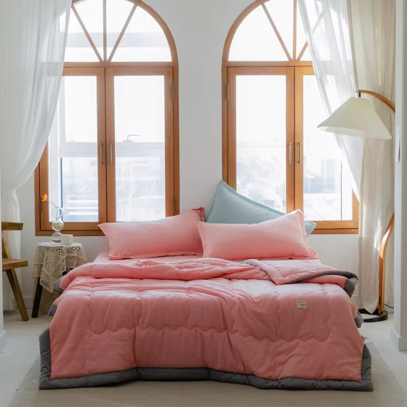 2025 Japanese Polyester Cotton Quilted Summer Quilt  Lightweight  SkinFriendly 13